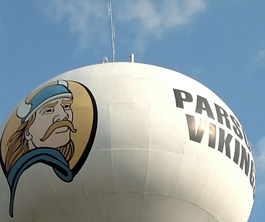 View of PAARC repeater on Parsons water tower